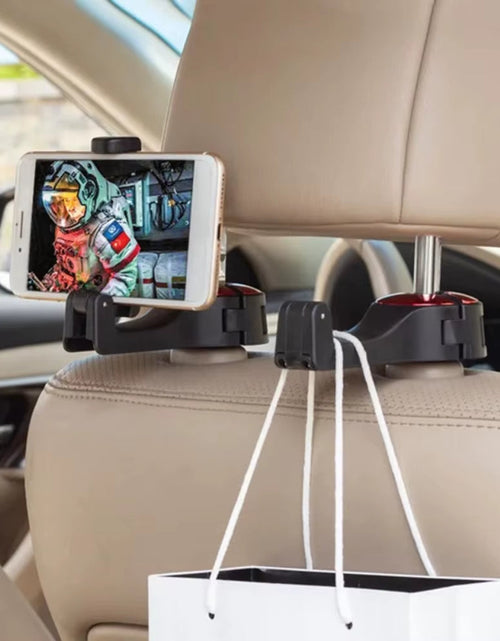 Load image into Gallery viewer, Car Back Seat Hook Multi-Function Hanging Storage Mobile Phone Holder Lazy Bracket Rear Headrest

