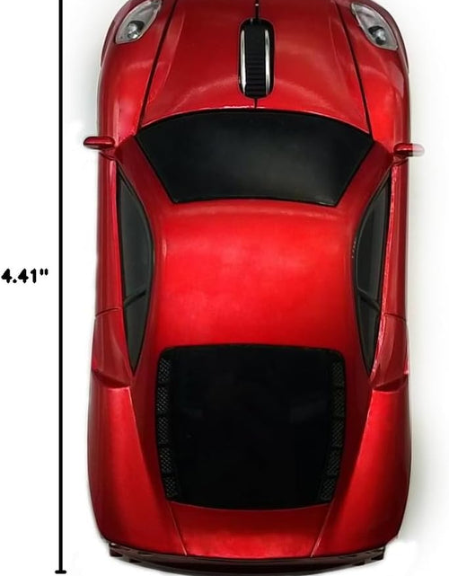 Load image into Gallery viewer, Wireless Car Mouse,  2.4Ghz Optical Gaming Mouse Cool Sport Car Wireless Mouse, DPI 1600, 3D - Red
